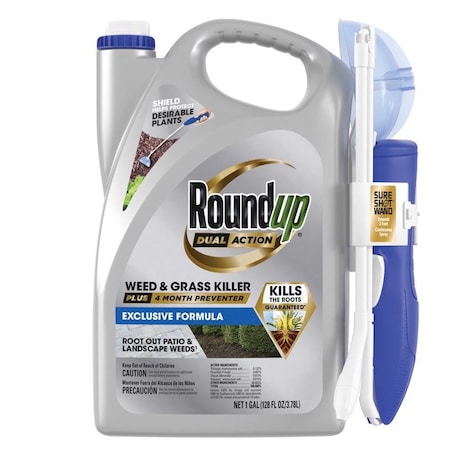 Roundup Roundup Dual Action Weed and Grass Killer RTU Liquid 1 gal, PK4 5378304
